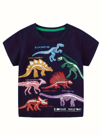 Dinosaur Luminous Colorful T-Shirt
