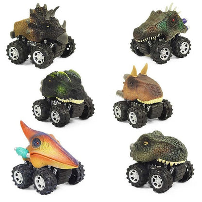 Dino Mini Pull Back Monster Cars (Pack of 6)